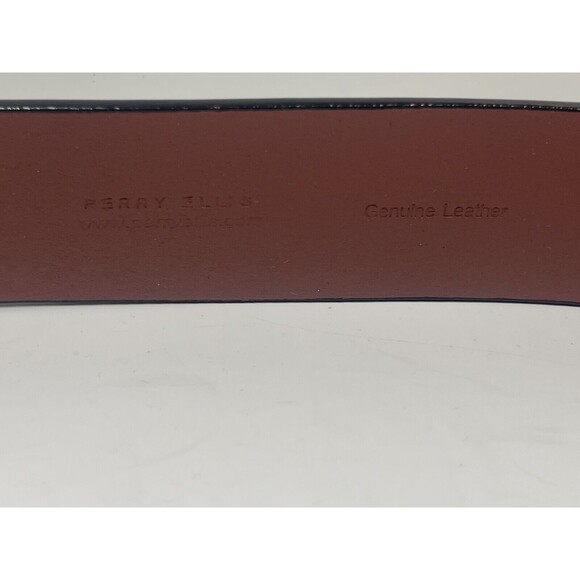 Perry Ellis Black Leather Belt Sz 40 New - Picture 6 of 6